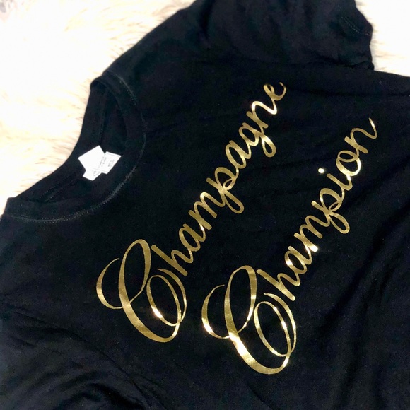 NWOT - Champagne Champion 100% Cotton T-Shirt - Picture 2 of 2